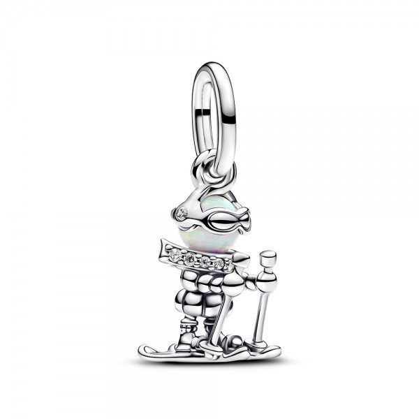 PANDORA Skifahrer Charm-Anhänger 793514C01