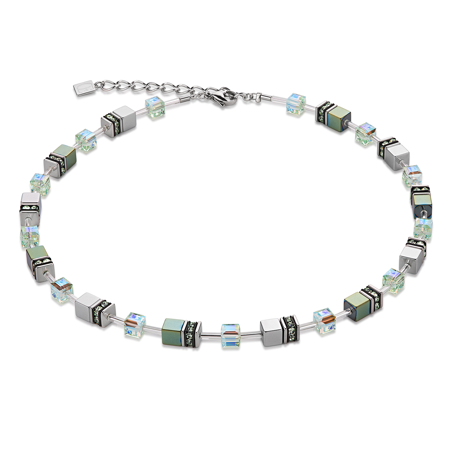 Geo Cube Collier grün 4015100500 | Orotiamo Schmuck und Uhrmacherkunst