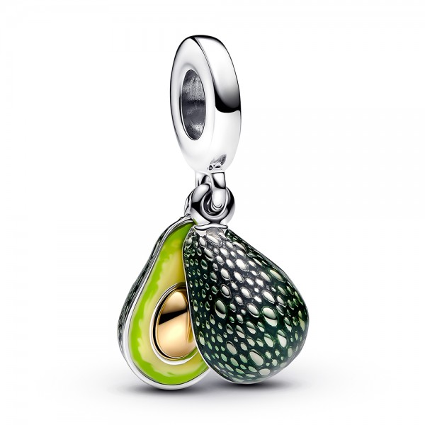 PANDORA Avocado Doppelter Charm-Anhänger 763405C01