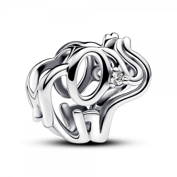 Pandora Offen gearbeitetes Elefanten Charm 793345C01