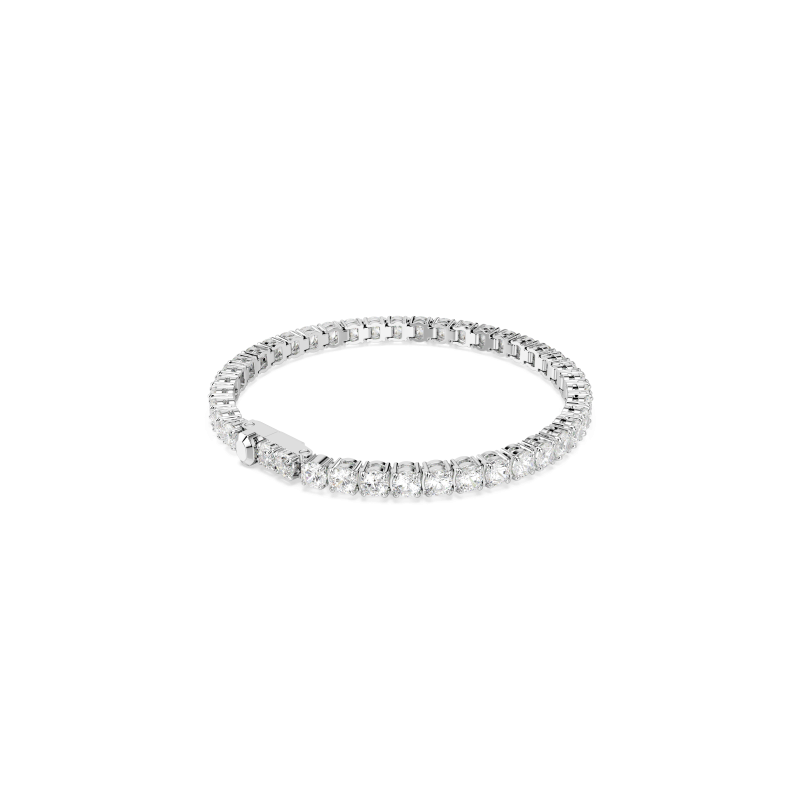 SWAROVSKI Matrix Tennis Armband Silber Weiß Zirkonia Rhodiniert - 5724480