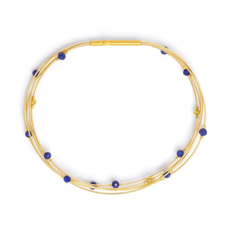 BERND WOLF Plinias Armreif mit Lapislazuli 19 cm - 6850000236-019