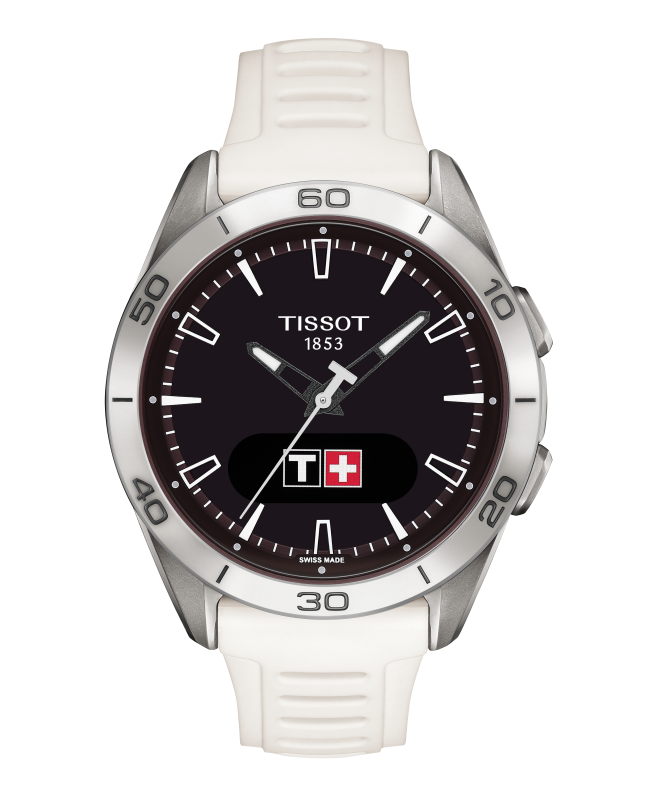 Tissot T-Touch Connect Sport 43,75 mm Solar-Hybrid-Smartwatch Titan Weiß – T153.420.47.051.03