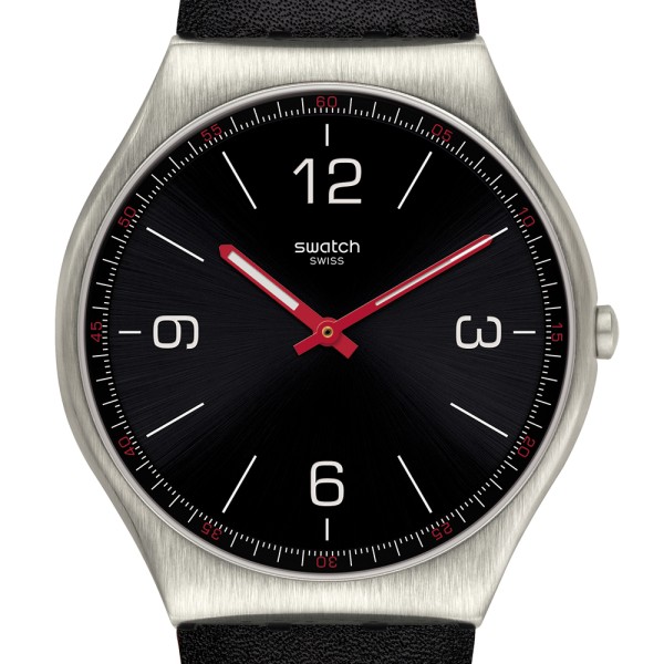 Swatch Armbanduhr Skin Black